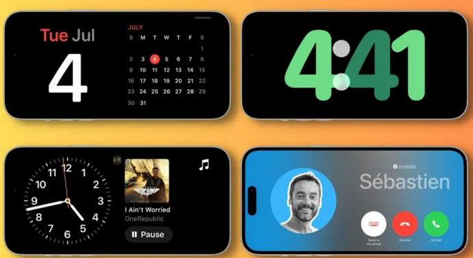 石鼓苹果手机维修分享iOS17横屏充电待机显示有什么好处 