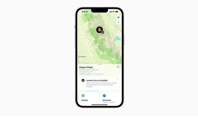 石鼓苹果14维修分享iPhone14系列中 FindMy功能通过卫星分享位置方法教程 