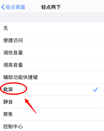 石鼓苹果手机维修分享iPhone12如何启用双击截屏 